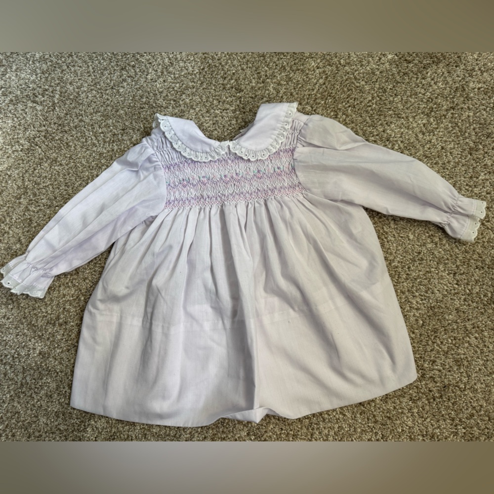 Lilac Long Sleeve Kids Blouse